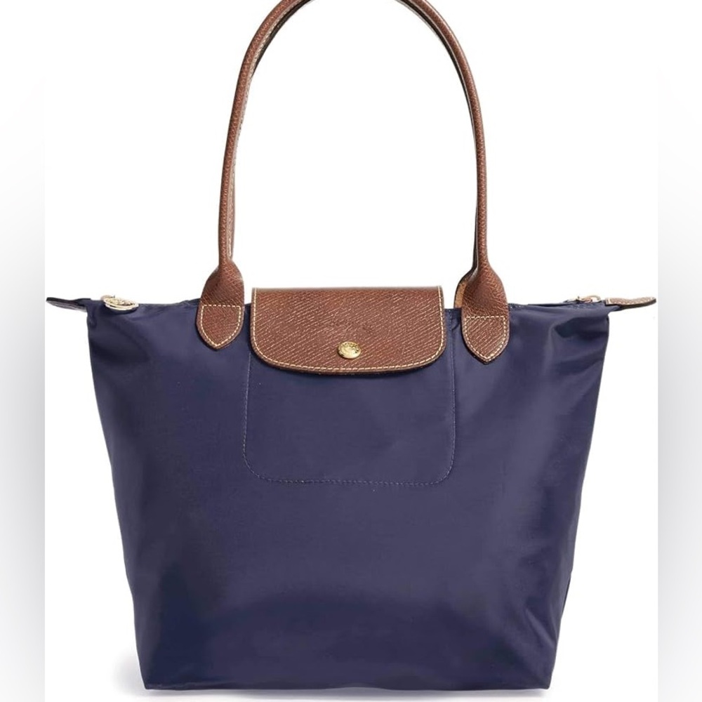 NWOT Longchamp Le Pliage original large tote bag in “bilberry”